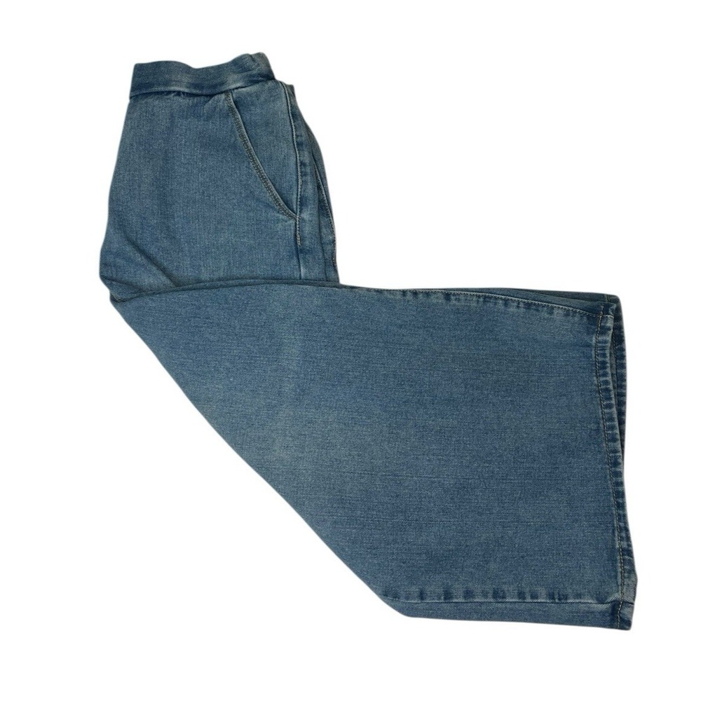 L&B Lucky & Blessed Jeans Small Culottes Western Boho Indie Wide Leg Cropped - Picture 7 of 14